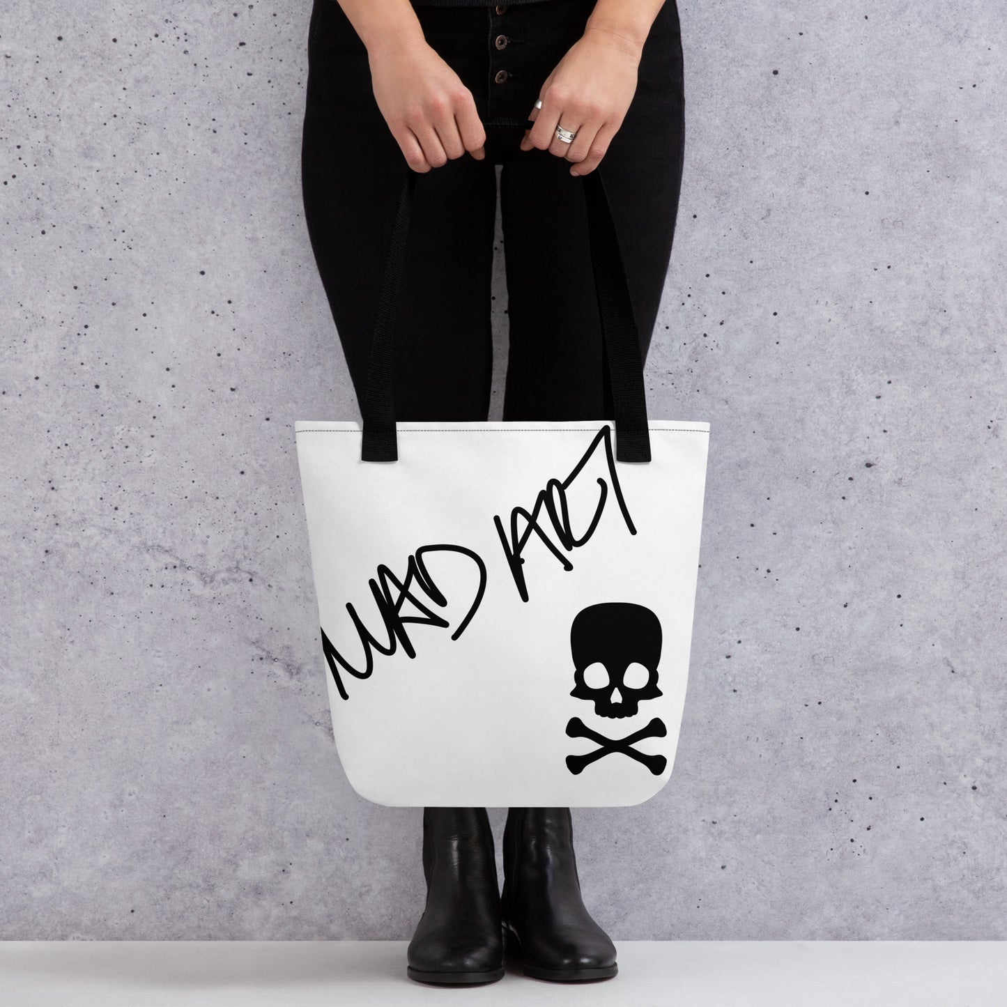 OMG, Dead! Graffiti Print Tote Bag