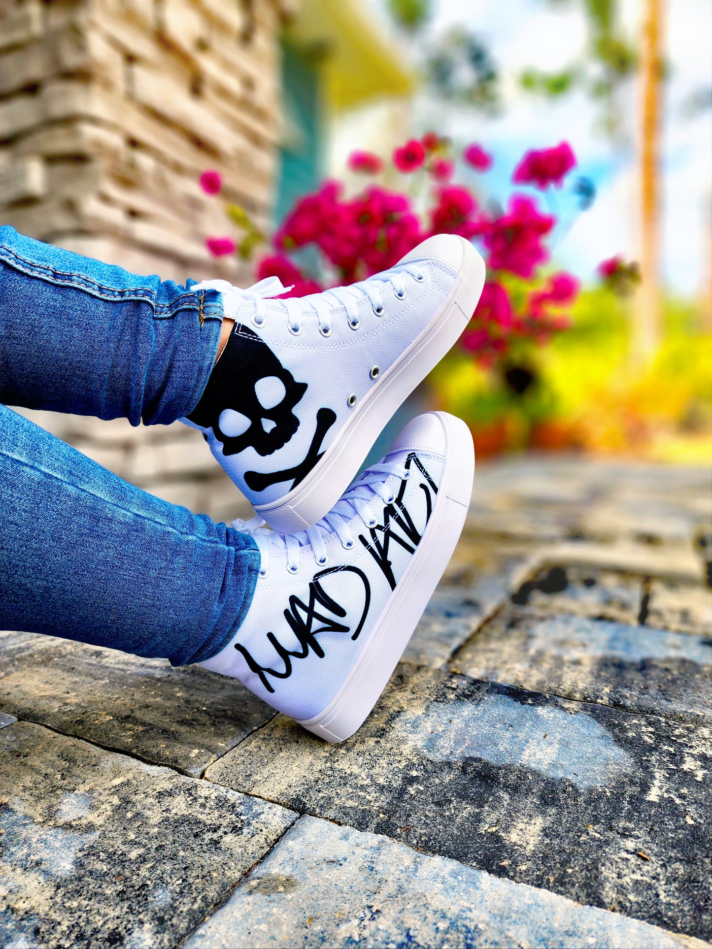 OMG, Dead! Graffiti Print Women's High Tops